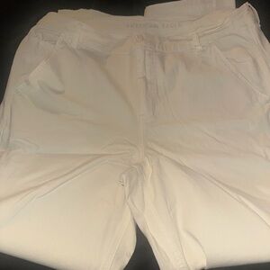 American Eagle Off-White Stretch Pants